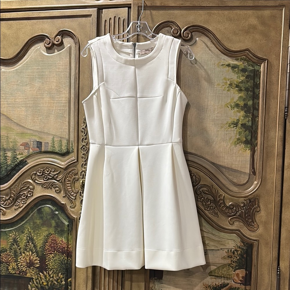 Forever 21 White Sleeveless A-Line Mini Dress